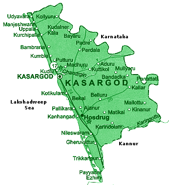 Map Of Kasargod