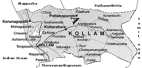 Map Of Kollam